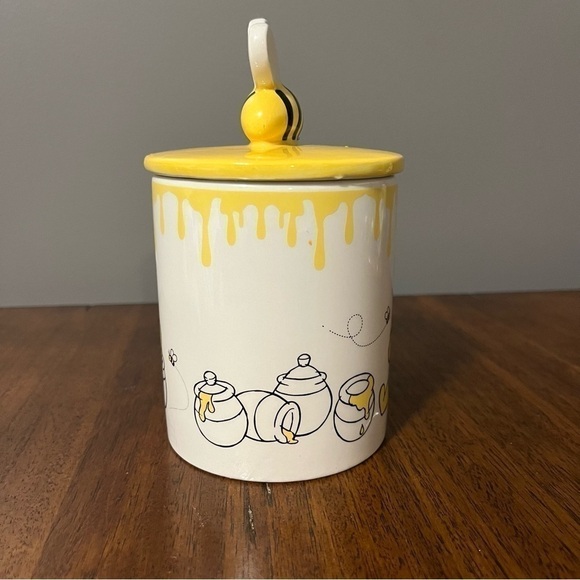 BN DISNEY WINNIE THE POOH HUNNY POT CERAMIC MUG WITH LID - Picture 8 of 10